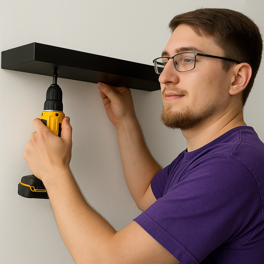 Instalación de Repisas en Pared