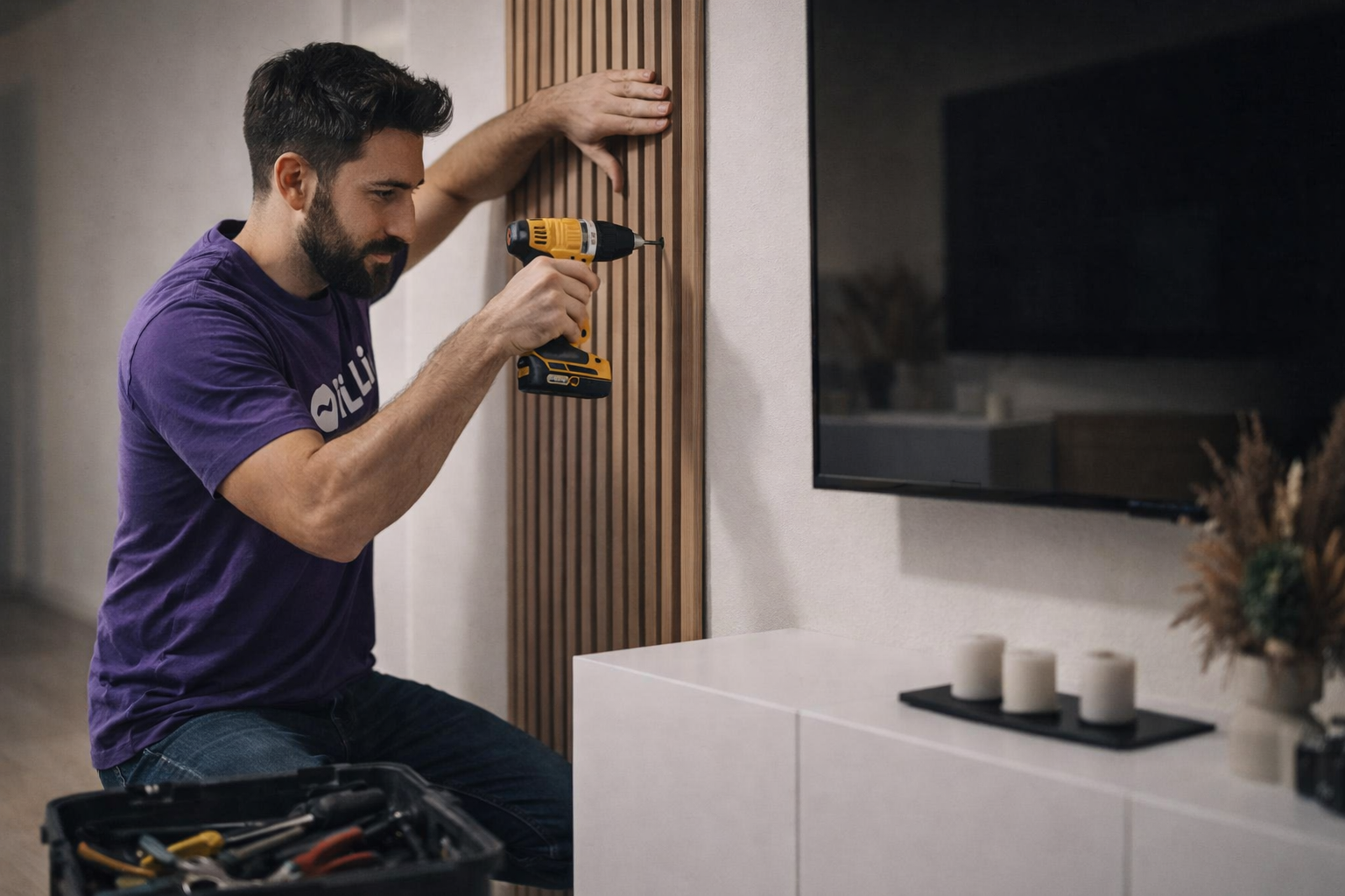 Instalación de Wall Panel TV