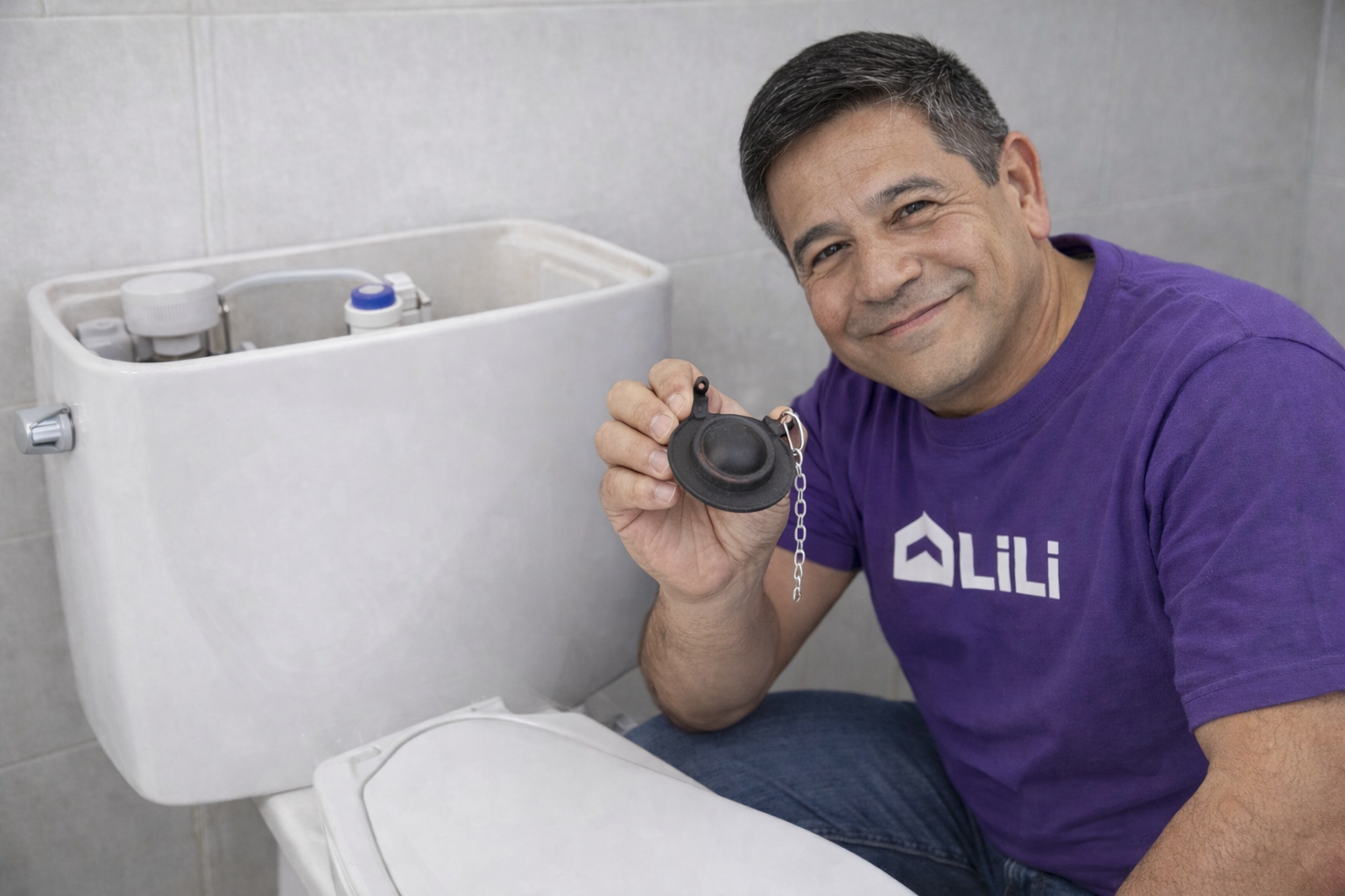 Cambio de flapper WC (goma)